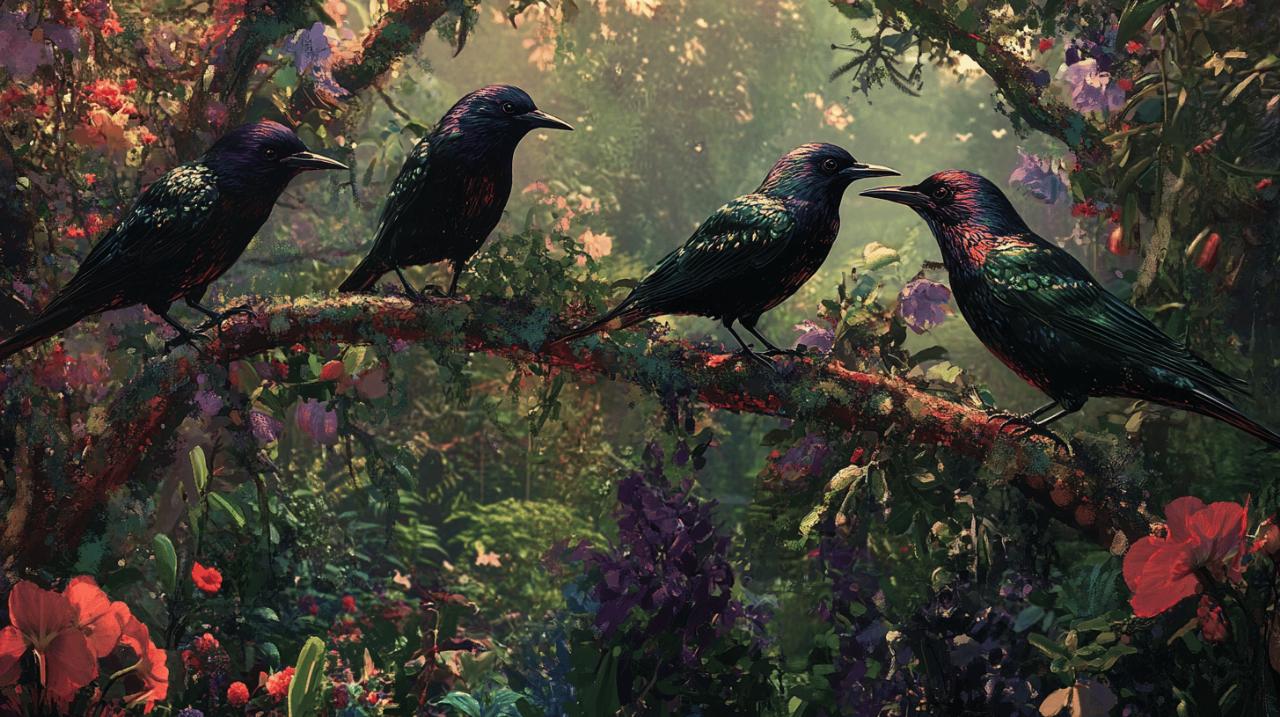 Étourneaux dans le jardin : Faut-il les faire fuir ? 5 solutions respectueuses de la nature