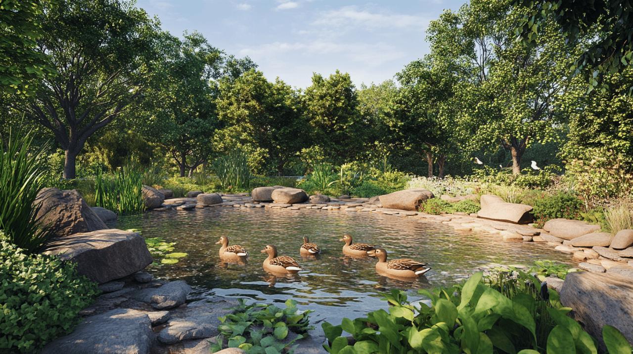 Construire un bassin pour canards : Top 10 des plantes aquatiques recommandees